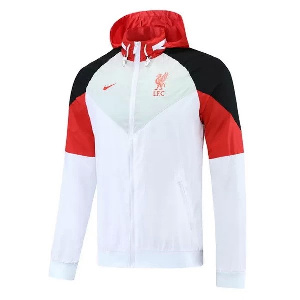 Giacca Calcio a vento Liverpool 21/22 Bianco Rosso